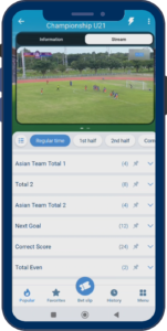 1xBet App Screenshot Live-Stream